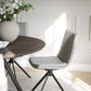 Carradale Matbord Brun Ek/Svarta V - ben Ø130 | Rowico Home | 7340126559925 | 121216 | Maessing Interiör