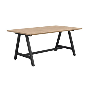 Carradale Matbord Ek/Svarta A-ben 170
