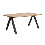 Carradale Matbord Ek/Svarta V - ben 170 | Rowico Home | 7340126557693 | 120883 | Maessing Interiör