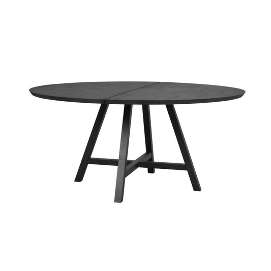 Carradale Matbord Svart Ek/Svarta A - ben Ø150 | Rowico Home | 7340126552674 | 120329 | Maessing Interiör