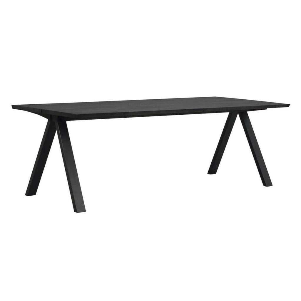 Carradale Matbord Svart Ek/Svarta V - ben 220 | Rowico Home | 7340126552629 | 120326 | Maessing Interiör