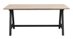 Carradale Matbord Vitpigmenterad Ek/Svarta A - ben 170 | Rowico Home | 7340126556313 | 120884 | Maessing Interiör