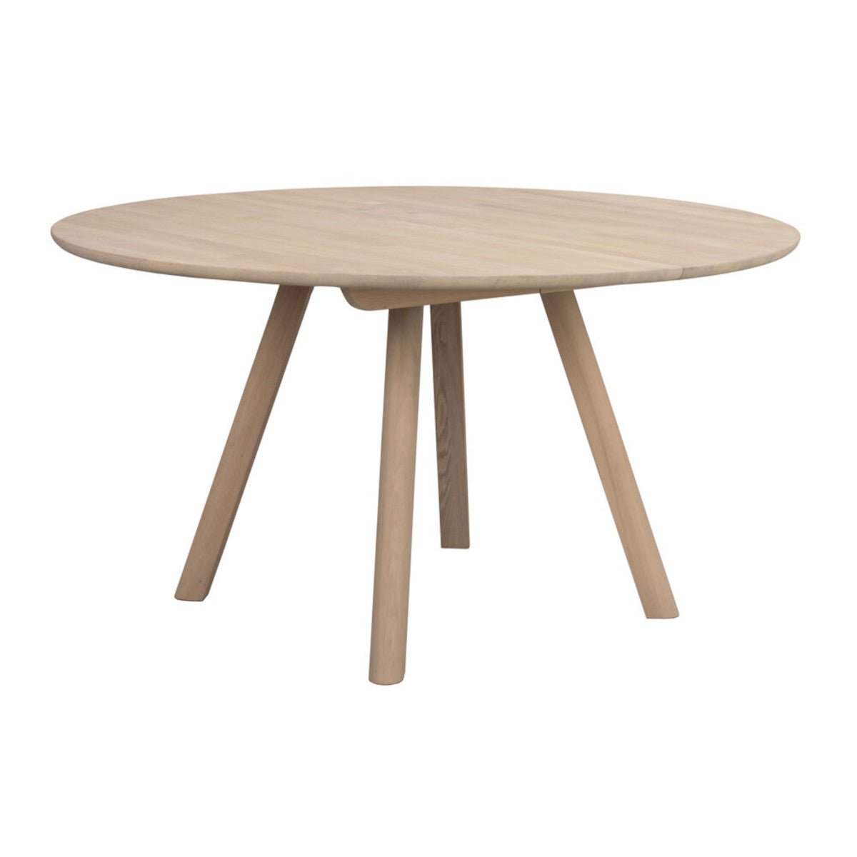 Clapperton Matbord Ø140 Vitpigmenterad Ek | Rowico Home | 7340233307501 | 128163 | Maessing Interiör