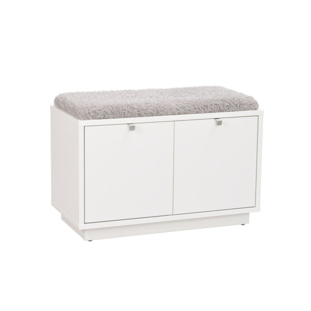 Confetti Bänk 2L Vit/Fårskinnslook | Rowico Home | 7340126521847 | 103756 | Maessing Interiör