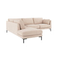 Corwin Hörnsoffa 2,5+2,5-Sits Öppet Avslut Vä Ljusbeige Rita 01 | Rowico Home | 7340126586501 | 129156 | Maessing Interiör