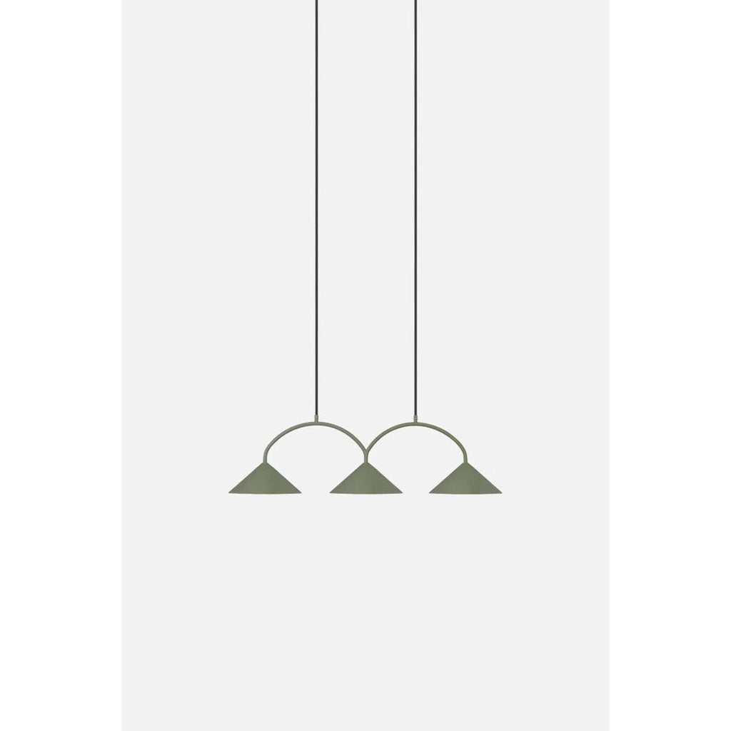 Curve 3 Pendellampa Grön | Globen Lighting | 7319434520033 | 452003 | Maessing Interiör