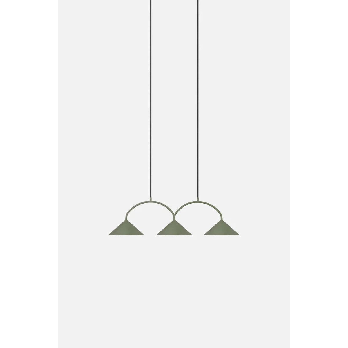 Curve 3 Pendellampa Grön | Globen Lighting | 7319434520033 | 452003 | Maessing Interiör