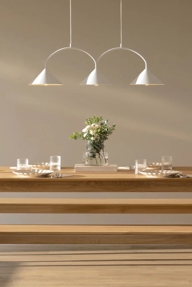 Curve 3 Pendellampa Vit | Globen Lighting | 7319434520088 | 452008 | Maessing Interiör