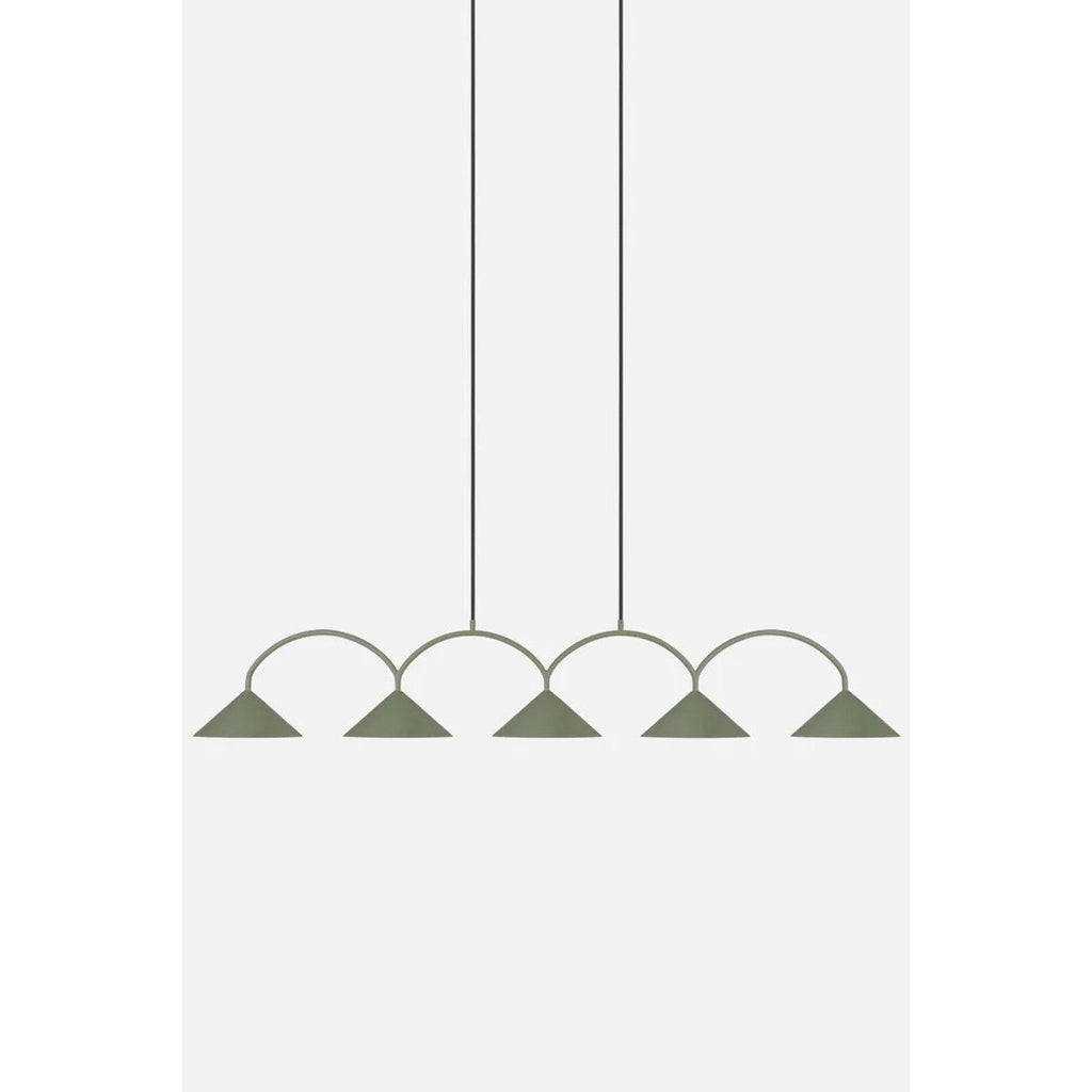 Curve 5 Pendellampa Grön | Globen Lighting | 7319434720037 | 472003 | Maessing Interiör