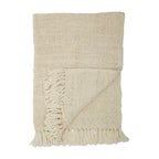Decke Pläd Creme | Bloomingville | 5711173169085 | 63716 | Maessing Interiör