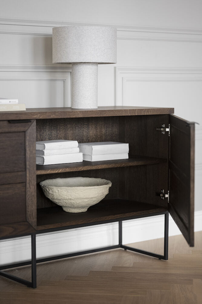 Everett Sideboard Brun Ek/Svart 160 | Rowico Home | 7340126559857 | 118792 | Maessing Interiör