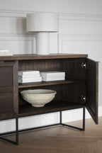 Everett Sideboard Brun Ek/Svart 160 | Rowico Home | 7340126559857 | 118792 | Maessing Interiör