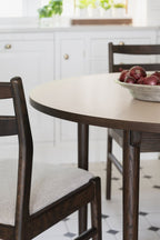 Fairmount Matbord Beige/Brun Ek Ø120 | Rowico Home | 7340233303817 | 123187 | Maessing Interiör