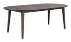 Filippa Matbord Ovalt Ek Mörkbrun 170/210 | Rowico Home | 7340126535882 | 117633 | Maessing Interiör