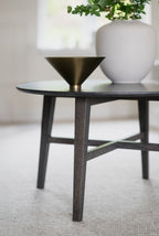 Filippa Soffbord Mörkbrun Ek Ø90 | Rowico Home | 7340233305767 | 113713 | Maessing Interiör