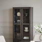 Filippa Vitrinskåp Mörkbrun Ek | Rowico Home | 7340126559802 | 117943 | Maessing Interiör