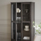 Filippa Vitrinskåp Mörkbrun Ek | Rowico Home | 7340126559802 | 117943 | Maessing Interiör