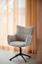 Fresno Karmstol Beige/Brun Metallfot | Rowico Home | 7340233307914 | 151710 | Maessing Interiör