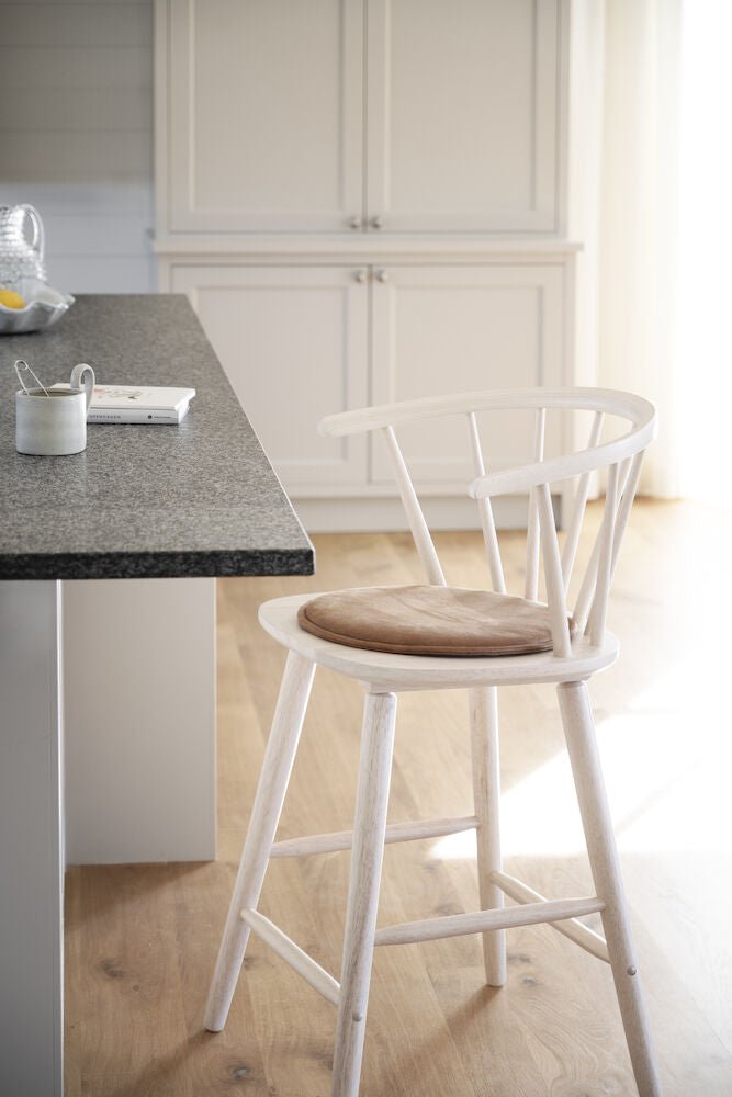 Fulton Sittdyna Rund Brun Läder-Textil | Rowico Home | 7340126571750 | 110527 | Maessing Interiör