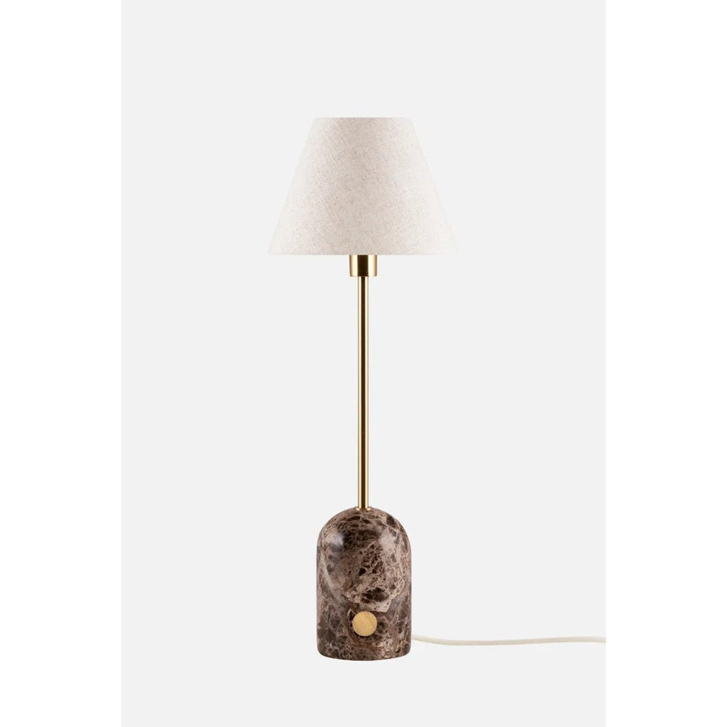 Gino 20 Bordslampa Brun marmor | Globen Lighting | 7319435222066 | 522206 | Maessing Interiör