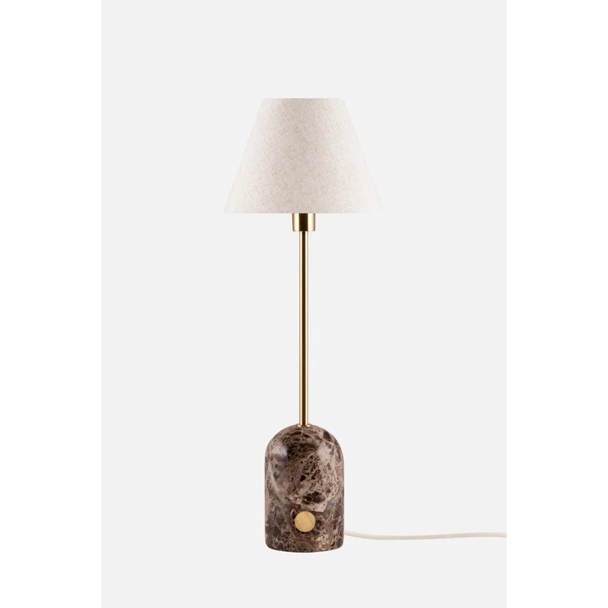Gino 20 Bordslampa Brun marmor | Globen Lighting | 7319435222066 | 522206 | Maessing Interiör