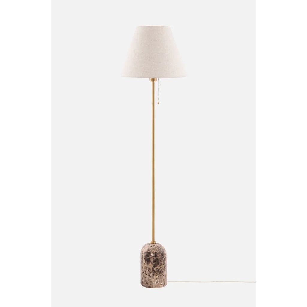 Gino Golvlampa Brun marmor | Globen Lighting | 7319435022062 | 502206 | Maessing Interiör