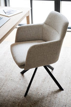 Gladstone Karmstol Ljusbeige/Svart | Rowico Home | 7340126580325 | 123222 | Maessing Interiör