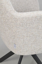 Gladstone Karmstol Ljusbeige/Svart | Rowico Home | 7340126580325 | 123222 | Maessing Interiör