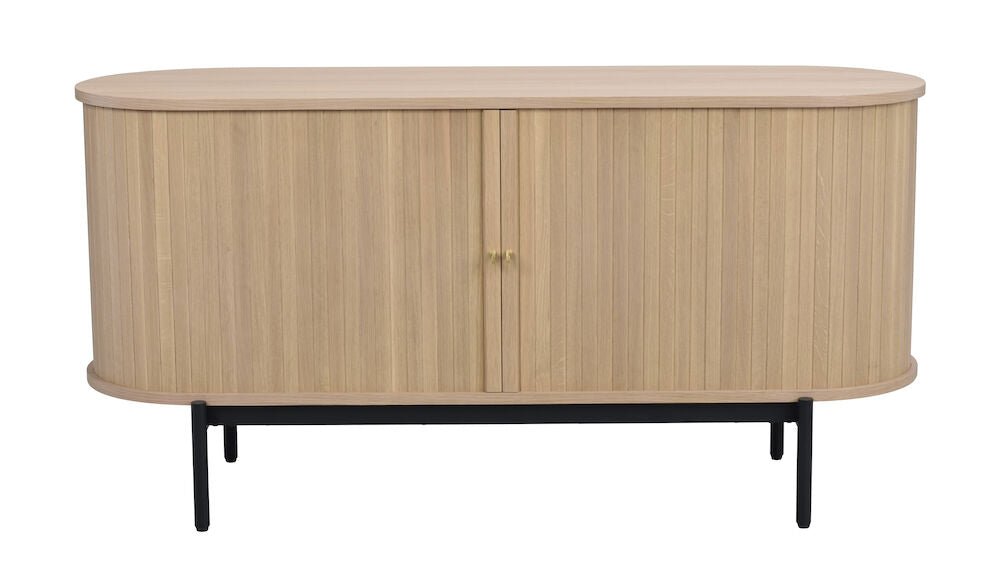 Haddington Sideboard Vitpigmenterad Ek/Svart 142 | Rowico Home | 7340126554081 | 120132 | Maessing Interiör