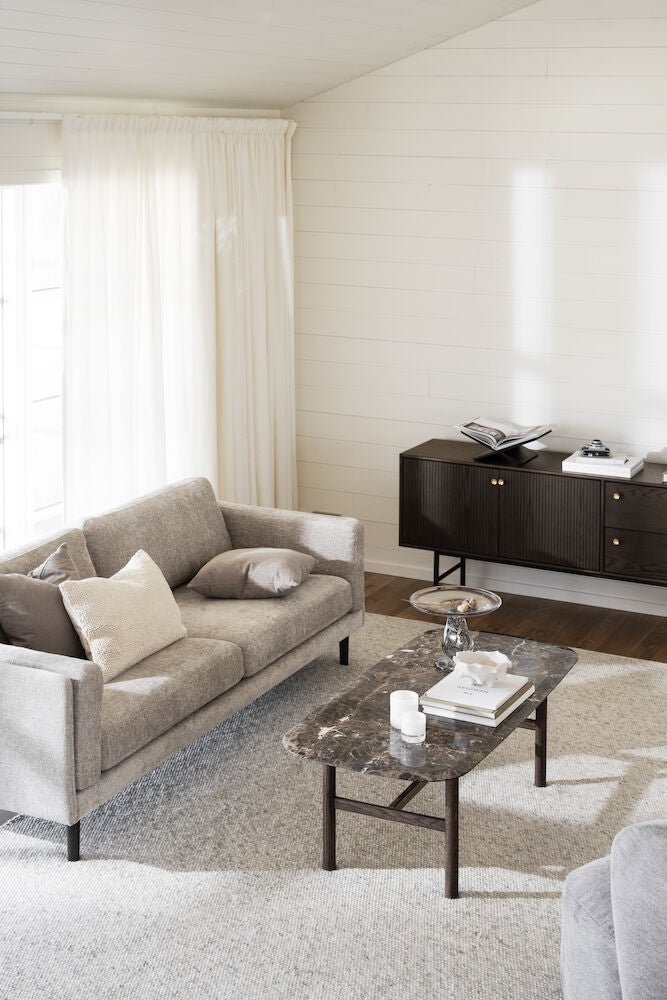 Hammond Soffbord 135 Brun Marmor/Brun Ek | Rowico Home | 7340126553541 | 120591 | Maessing Interiör