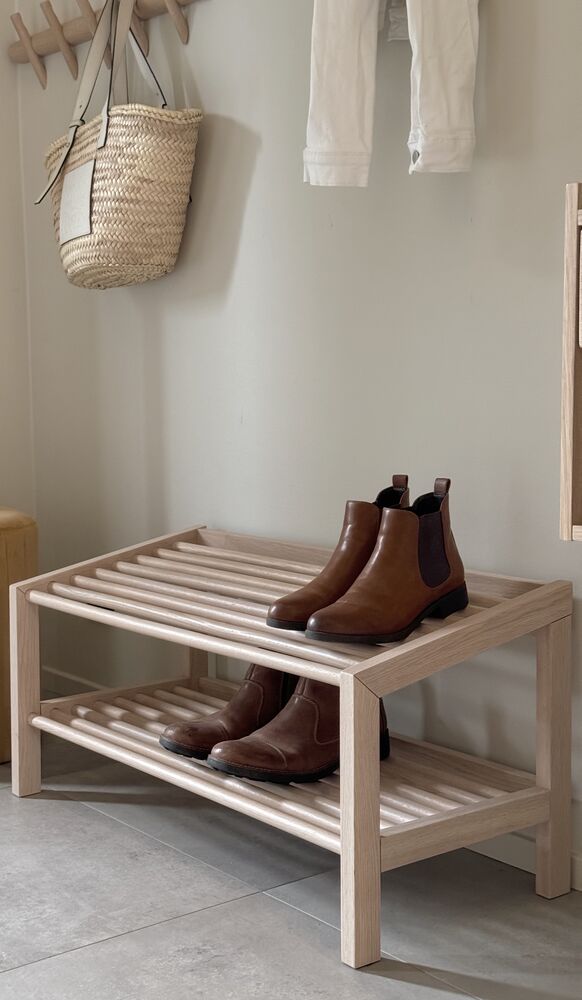 Hillmond Skohylla Vitpigmenterad Ek 80 | Rowico Home | 7340126557112 | 121051 | Maessing Interiör
