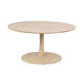 Hobart Soffbord Vitpigmenterad Ek Ø90 | Rowico Home | 7340126570098 | 129014 | Maessing Interiör