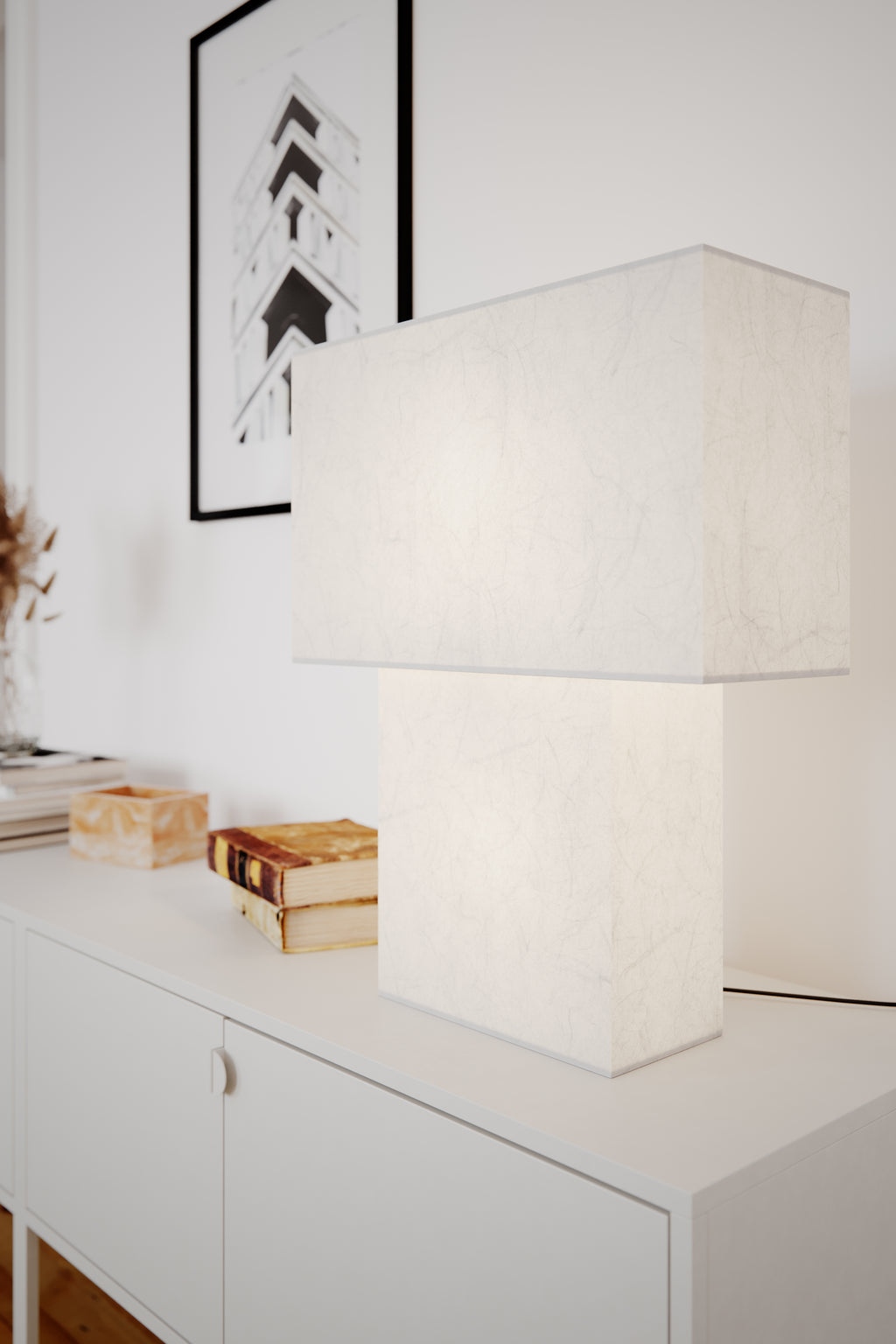 Isquare Bordslampa Vit