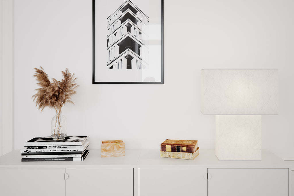 Isquare Bordslampa Vit