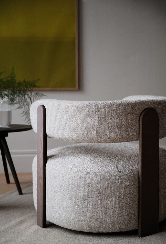 Jenison Loungestol Ljusbeige/Brun Ek | Rowico Home | 7340233307839 | 151516 | Maessing Interiör