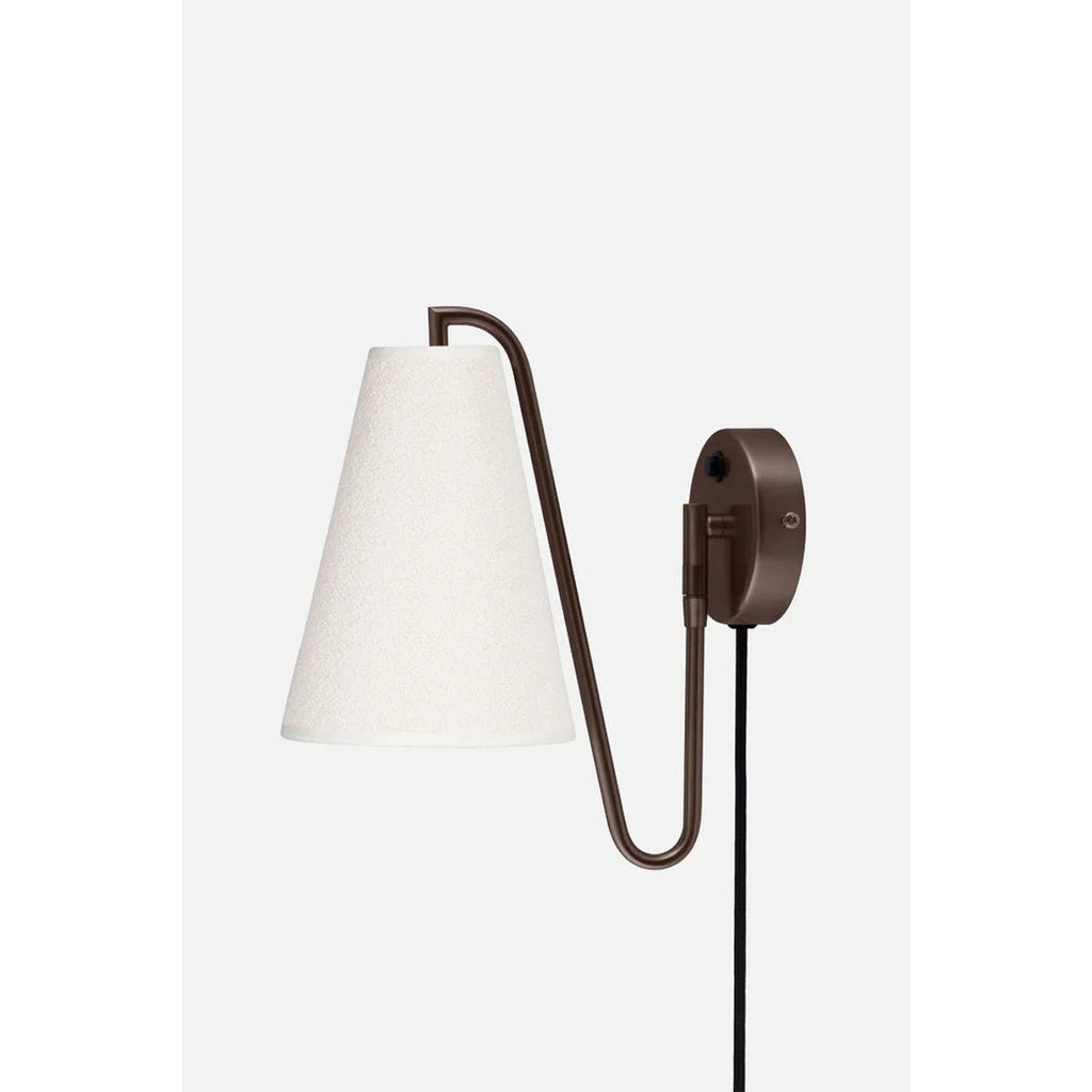 Lou Bouclé Vägglampa Brons/Vit | Globen Lighting | 7319437335641 | 733564 | Maessing Interiör
