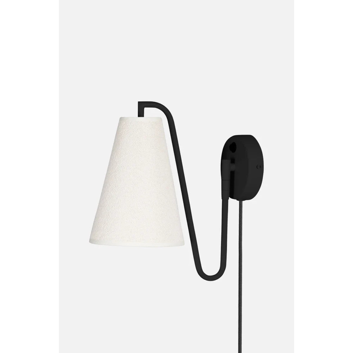 Lou Bouclé Vägglampa Svart/Vit | Globen Lighting | 7319437335115 | 733511 | Maessing Interiör