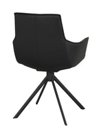 Lowell Karmstol Svart Läder/Svart | Rowico Home | 7340126549872 | 120261 | Maessing Interiör