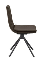 Lowell Stol Brunt Läder/Svart | Rowico Home | 7340126549759 | 120249 | Maessing Interiör