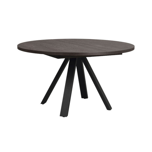Maddock Matbord Brun Ek/Svart Ø135 | Rowico Home | 7340126559475 | 121127 | Maessing Interiör