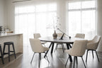 Maddock Matbord Brun Ek/Svart Ø135 | Rowico Home | 7340126559475 | 121127 | Maessing Interiör