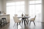 Maddock Matbord Brun Ek/Svart Ø135 | Rowico Home | 7340126559475 | 121127 | Maessing Interiör