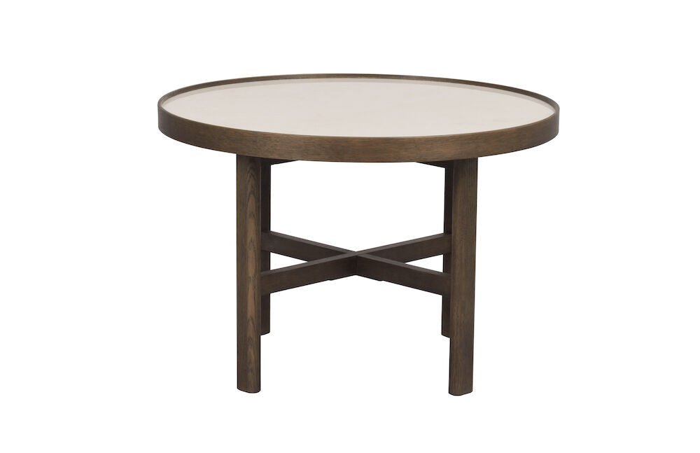 Marsden Soffbord Beige/Brun Ek Ø60 | Rowico Home | 7340126559154 | 121097 | Maessing Interiör