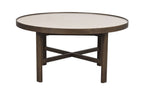 Marsden Soffbord Beige/Brun Ek Ø90 | Rowico Home | 7340126559147 | 121096 | Maessing Interiör