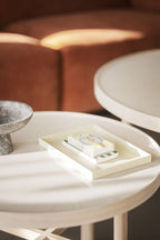 Marsden Soffbord Beige/Vitpigmenterad Ek Ø60 | Rowico Home | 7340126559130 | 121095 | Maessing Interiör