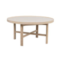 Marsden Soffbord Beige/Vitpigmenterad Ek Ø90 | Rowico Home | 7340126559123 | 121094 | Maessing Interiör