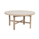 Marsden Soffbord Beige/Vitpigmenterad Ek Ø90