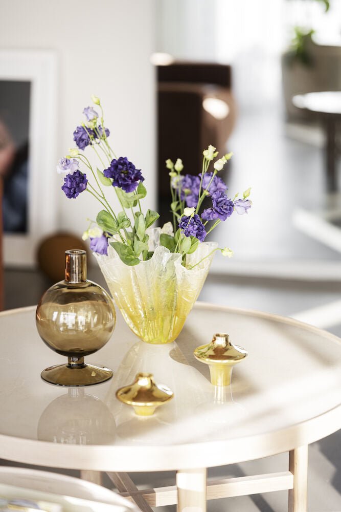 Marsden Soffbord Beige/Vitpigmenterad Ek Ø90 | Rowico Home | 7340126559123 | 121094 | Maessing Interiör