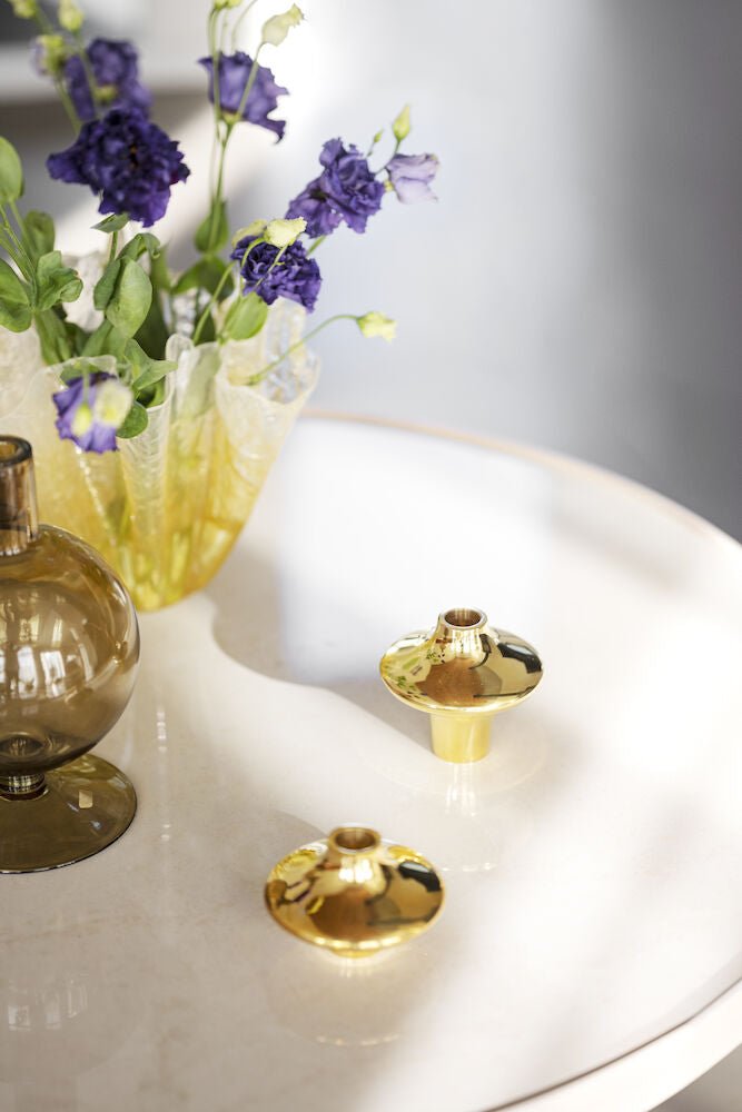 Marsden Soffbord Beige/Vitpigmenterad Ek Ø90 | Rowico Home | 7340126559123 | 121094 | Maessing Interiör