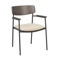 Maymont Karmstol Ljusbeige/Brun Ek/Svart | Rowico Home | 7340126571149 | 123084 | Maessing Interiör